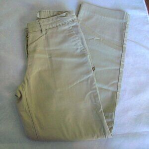Dennis Khaki Uniform Pants Adjustable Waist SZ G16 GIRLS Slim